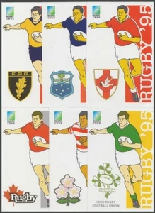 SÜDAFRIKA 1995 RUGBY WM GANZSACHE POSTKARTEN (x6) (677/D61359) - Bild 1 von 2