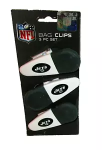 NEW YORK JETS Magnetic Bag Clips 3 Pc Set - Picture 1 of 1