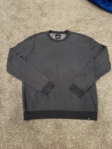 Suéter Prana Para Hombres Talla Mediana Gris Cuello Redondo Manga Larga Tejido Algodón Orgánico - Imagen 1 de 3