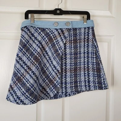 Minifalda Zara Tweed Texturizada Preppy Academia Talla L Foto 1 de 4