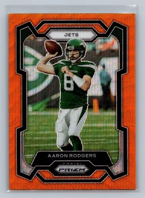 2023 Panini Prizm Aaron Rodgers Orange Wave #/60 #227 - Image 1 of 2