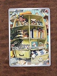 Litten SV05: Temporal Forces #167/162 Illustration Rare Pokeman Card T1-1209 - Picture 1 of 2