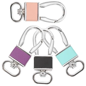 4 Piezas Llavero Coche Anillos Cadenas para Llaves Hombre Mosquetón Clip Gancho Metal - Imagen 1 de 12