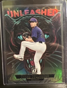 2025 Donruss Baseball Chase Dollander scatenato RC argento / 199 Montagne Rocciose - Foto 1 di 2