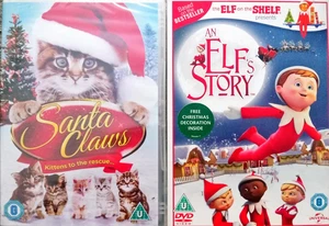 Santa Claws + The Elf On The Shelf Presents An Elf's Story New + Sealed 2 x DVD - Foto 1 di 1