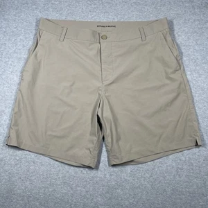 Rhone Shorts Mens 36 Beige 7.5 In Resort Shorts Solid Performance Solid Stretch - Picture 1 of 13