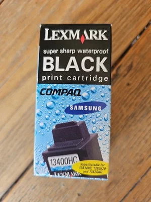 Lexmark 13400HC Original Ink Print Cartridge Waterproof Compaq Samsung - Image 1 of 3