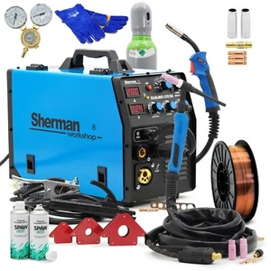 SET Sherman™ MIG/MAG Soldadura Inversor Soldadora 200Amp Soldadora Sin Gas - Imagen 1 de 13