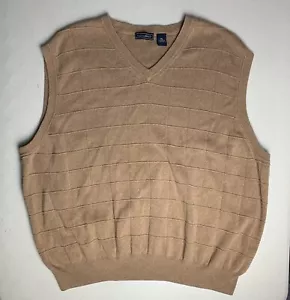 Men's Saddlebred sweater vest XXL 2XL Brown Preowned EUC - Picture 1 of 7