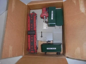LIONEL 460 PIGGYBACK LOADER WITH FLATCAR AND VANS IN OB VINTAGE O GAUGE POSTWAR - Picture 1 of 4