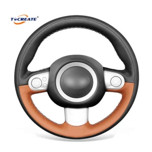 Hágalo usted mismo Cubierta de Volante Marrón Cuero PU para Mini Cooper Clubman Techo Rígido #TEXG - Imagen 1 de 11