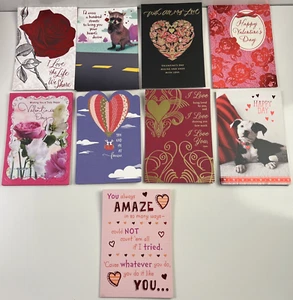 Valentine's Day Cards Lot With envelopes - 9 Unique Varieties Unused - Picture 1 of 12