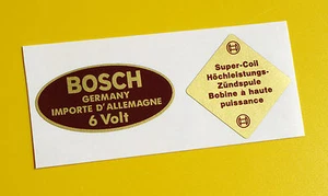 Bosch Azul 6V Bobina Pegatina Juego Clásico 1950's Porsche 356 911 BMW - Imagen 1 de 1