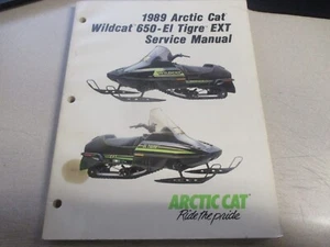 Arctic Cat Factory Service Repair Shop Manual 1989 Wildcat 650-EL Tigre EXT - Picture 1 of 6