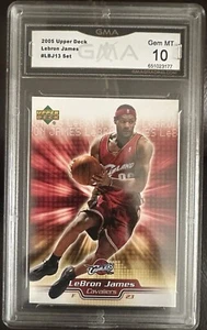 2005/06 Upper Deck LeBron James #LBJ13 GMA 10 Gem Mint - Picture 1 of 2