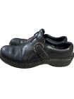 Born W32007 Cq110 Leather Clog Buckle Slide Loafer Round Toe Black Size 7