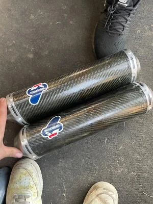 Глушитель терми Ducati 848 1098 1198 Termignoni нержавеющая сталь/углерод - Изображение 1 из 3