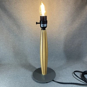 Vintage IKEA LUTA Table Lamp Wood & Metal Danish MCM Style / Base Only - Picture 1 of 11