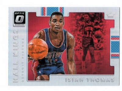 2017-18 Panini Donruss Optic #11 Hall Kings Silver Holo Prizm Isiah Thomas - Image 1 of 2