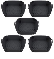 Friggitrice ad aria Fodere in silicone Forno quadrato per Ninja con Maniglie Accessori Grandi