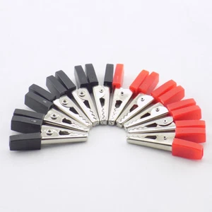 5/10pcs 35mm 50mm Car Battery Crocodile Alligator Clip Terminal Test Lead Clamp - Picture 1 of 11