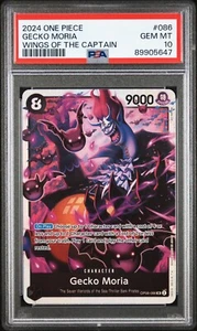 Gecko Moria OP06-086 PSA 10 Wings Of The Captain One Piece English Slab - Bild 1 von 2