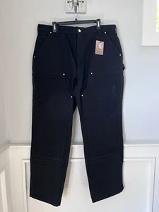 New Carhartt Double Knee Canvas Pants Men’s 40+32. Made In USA - Picture 1 of 10