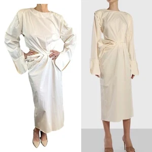 Johanna Ortiz Size 4 (8 10 Aus) Cream Off White Dreaming Of Free Town Dress - Picture 1 of 21