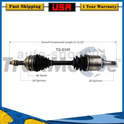 Eje trasero izquierdo CV eje articulado para Toyota MR2 1995 1994 1993 1992 1991 Foto 1 de 2