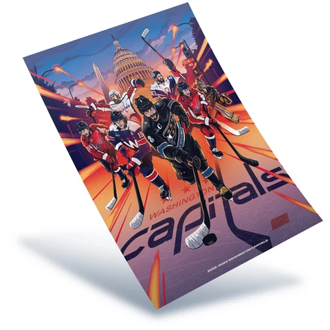 2023 Washington Capitals SGA Poster 4/13/23 Stadium Giveaway Fan Appreciation Cover