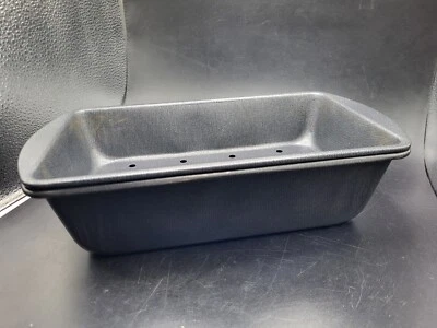 2 Pc. Lowfat Nonstick Meatloaf Large Pan By Cook's Essentials USA Made - Image 1 of 4