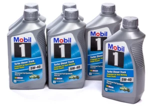 Mobil 1 44986 5W-40 Turbo Diesel Truck Synthetic Motor Oil - 1 Quart (Pack of 6) - Picture 1 of 1