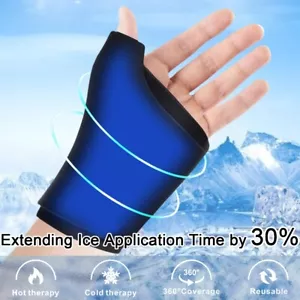 Wrist Ice Pack Glove Thumb Hot Cold Therapy Gel Packs Wrist Ice Pain Relief New - Picture 1 of 9