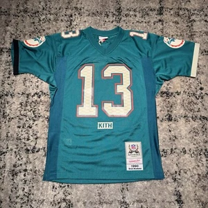 Kith X Mitchell & Ness NFL Miami Dolphins Dan Marino Jersey Aqua Medium - Picture 1 of 8