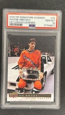 2020-21 SP Signature Edition Legends Wayne Gretzky Canvas #C-25 PSA 10 DZLH