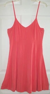 Vestido sin mangas HOLLISTER talla L elástico sin mangas patinador llamaradas coral - Imagen 1 de 4