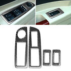4Pcs Carbon Fiber Window Switch Panel Sticker Trim For Chrysler 300 300C 2005-07