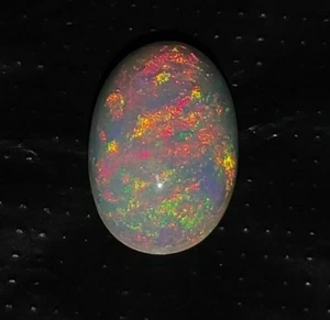 Cabujón ovalado ópalo de fuego multi rosa de alta calidad para joyería piedras preciosas - Imagen 1 de 5