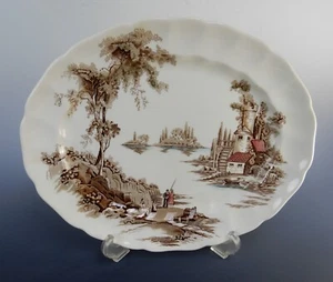 Johnson Brothers "The Old Mill" Piatto Marrone Multicolore 13-3/4" - Foto 1 di 3