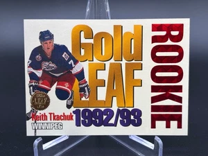 1992-93 Leaf Keith Tkachuk Gold Leaf Rookie No. 11 of 15 - Picture 1 of 10