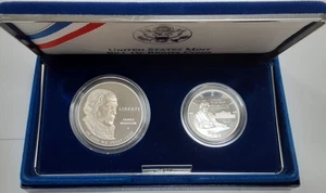 1993-S US Mint Bill of Rights Commem Proof Silver Dollar & Clad 50C in OGP w/COA - Picture 1 of 4