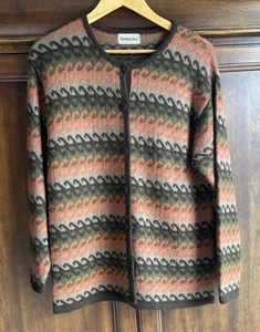 Cárdigan Suéter Mujer L XL Alpaca Lana Hecho en Perú Botón Frontal - Imagen 1 de 9