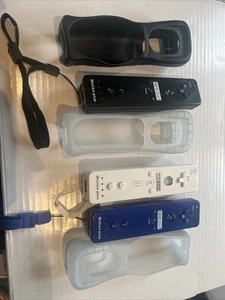 3 Wii Controller Set Remote mit Motion Plus Fernbedienung für Wii/U Handschlaufe - Bild 1 von 2