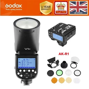 Flash Speedlite Godox V1F TTL HSS + disparador X2T-F para Fuji + accesorios AK-R1 - Imagen 1 de 12