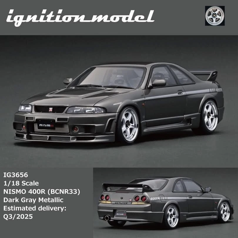 Nissan Nismo 400 R BCNR33 Dark Grey 1/18 - IG3656 IGNITION MODEL - Immagine 1 di 1