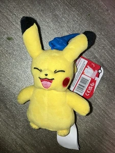 Pokemon Clip On Pikachu Bag Back Pack Clip-On Plush New With Tag 4” - Picture 1 of 3