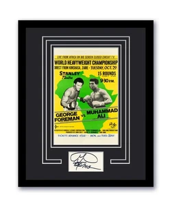 George Foreman Autographed Signed 11x14 Framed Photo Boxing Muhammad Ali ACOA - Picture 1 of 2
