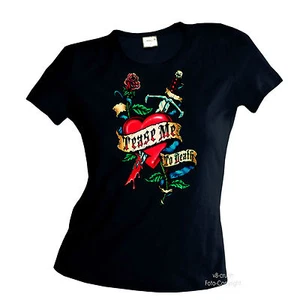 * Camiseta de mujer Old School Tattoo Rockabilly Punk Gothic *7151 - Imagen 1 de 2
