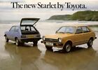 Toyota Starlet 1978-80 UK Market Sales Brochure 1.0 GL 3-dr 5-dr