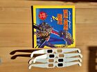 Laserdisc 3D AMERICA GREATEST ROLLER COASTERS THRILLS 2, AND 4 SETS OF GLASSES.